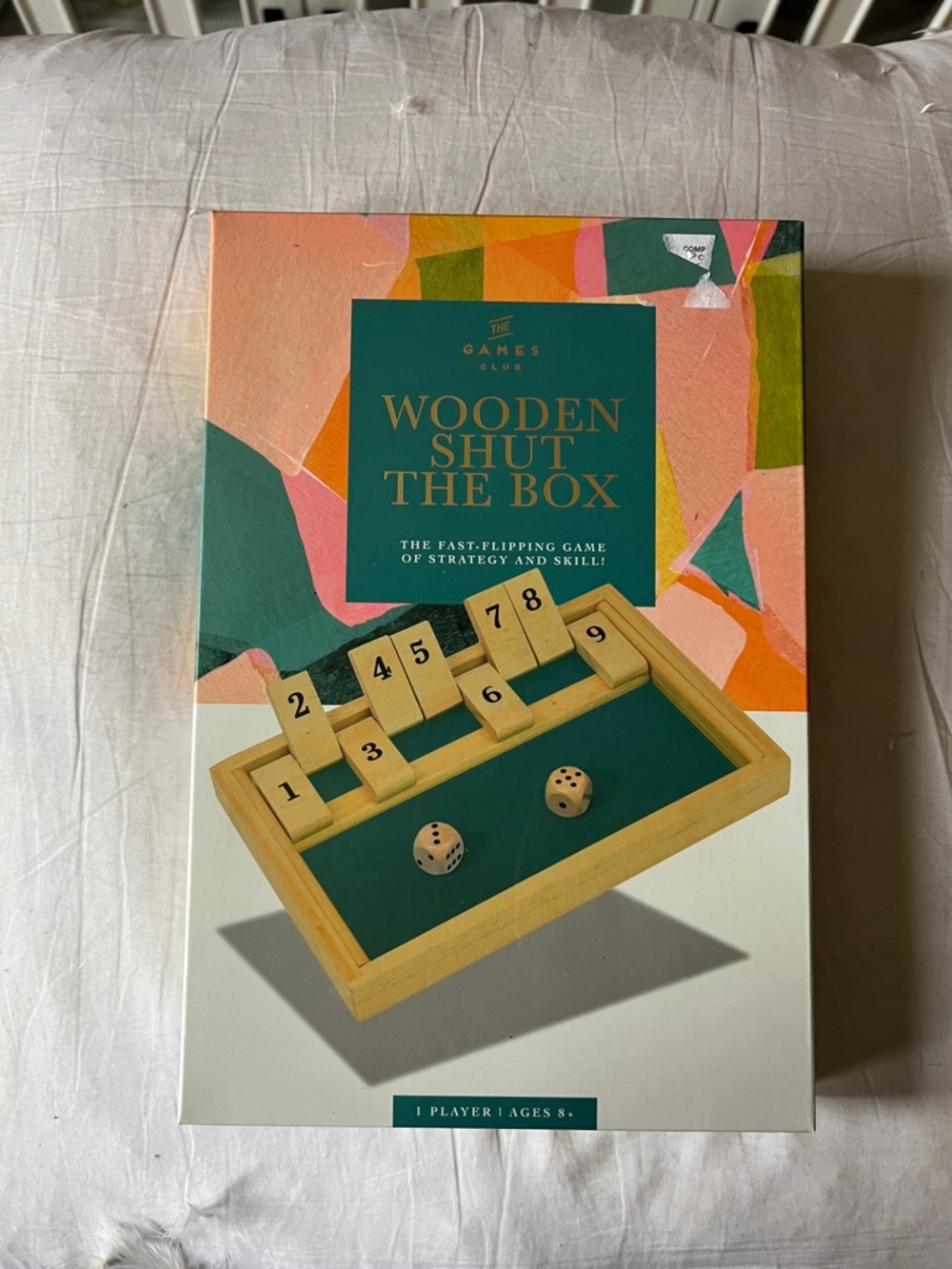 Games wooden shut the box game 
NWT